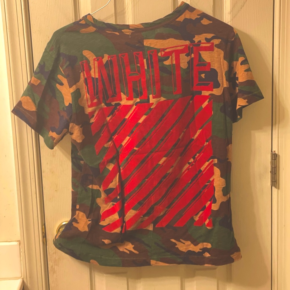 Off white camo t shirt